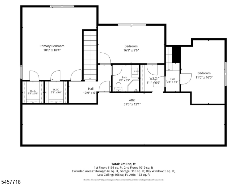 Upstairs Floor Plan