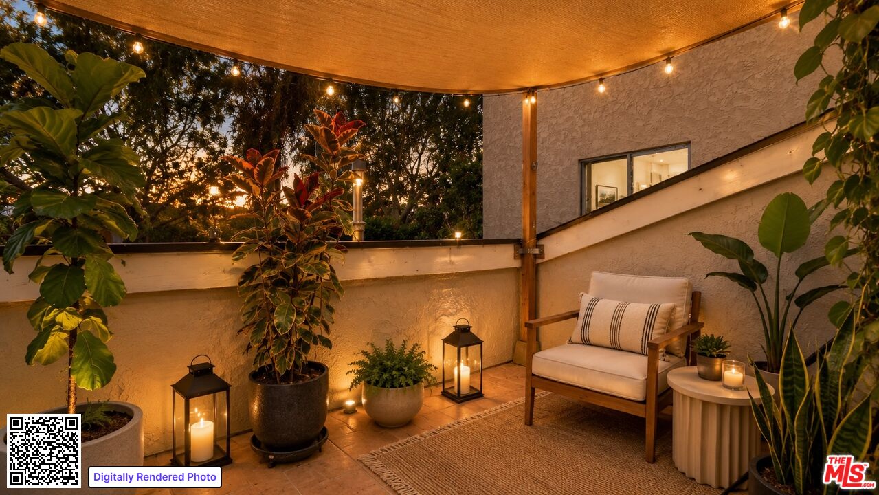 A cozy outdoor retreat perfect