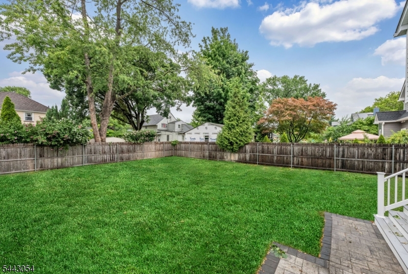 fenced rear yard