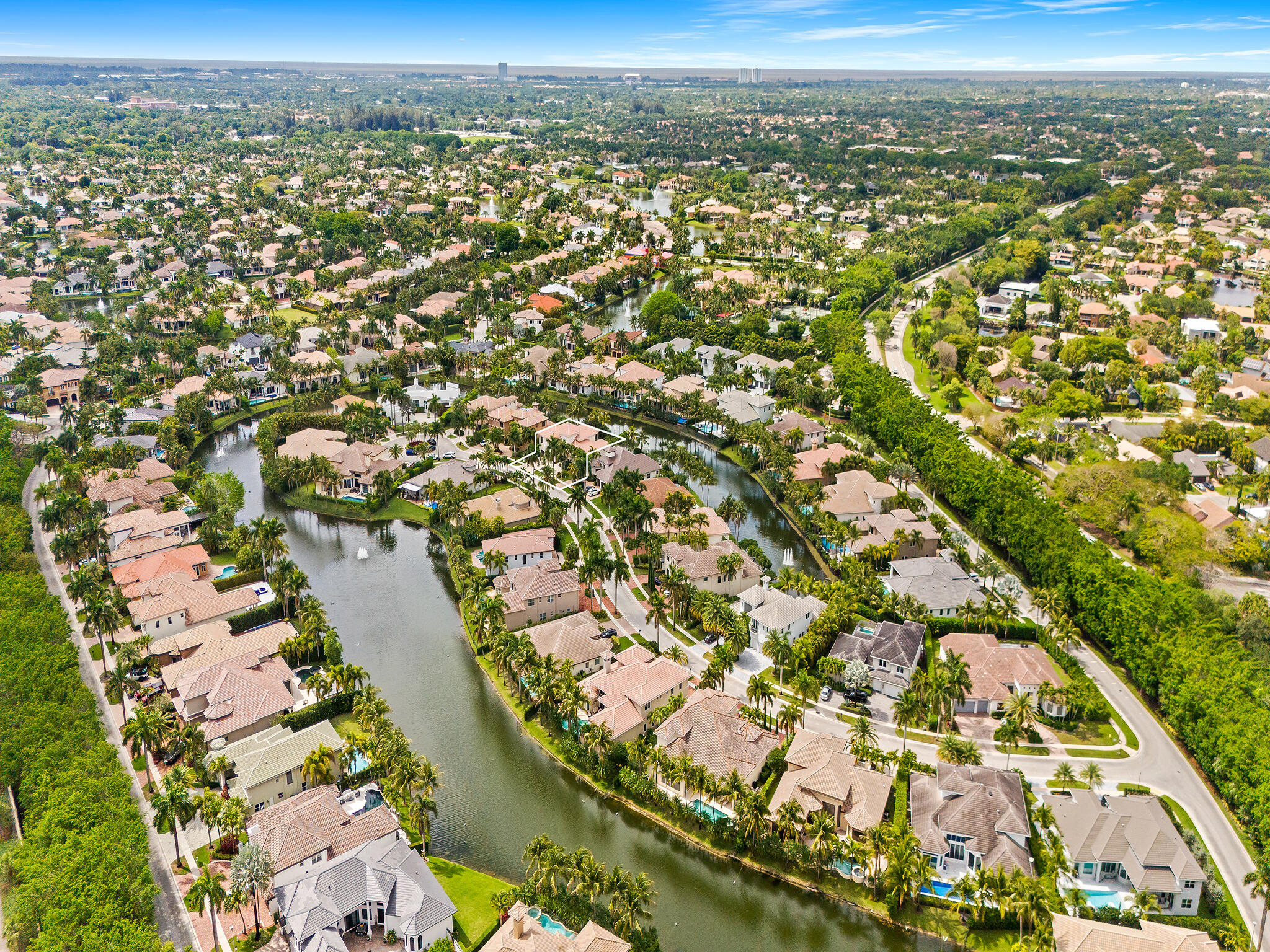 Aerial View of Cul de Sac Location on Sought After Key Plum Street