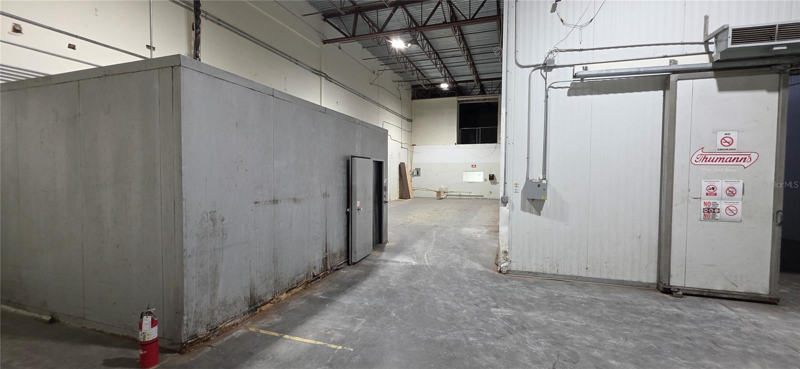 warehouse and walk in fridge and freezer
