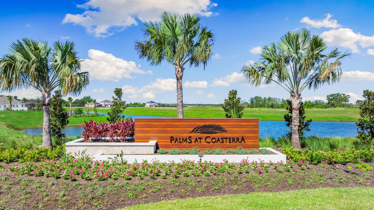 Palms at Coasterra Community Entrance