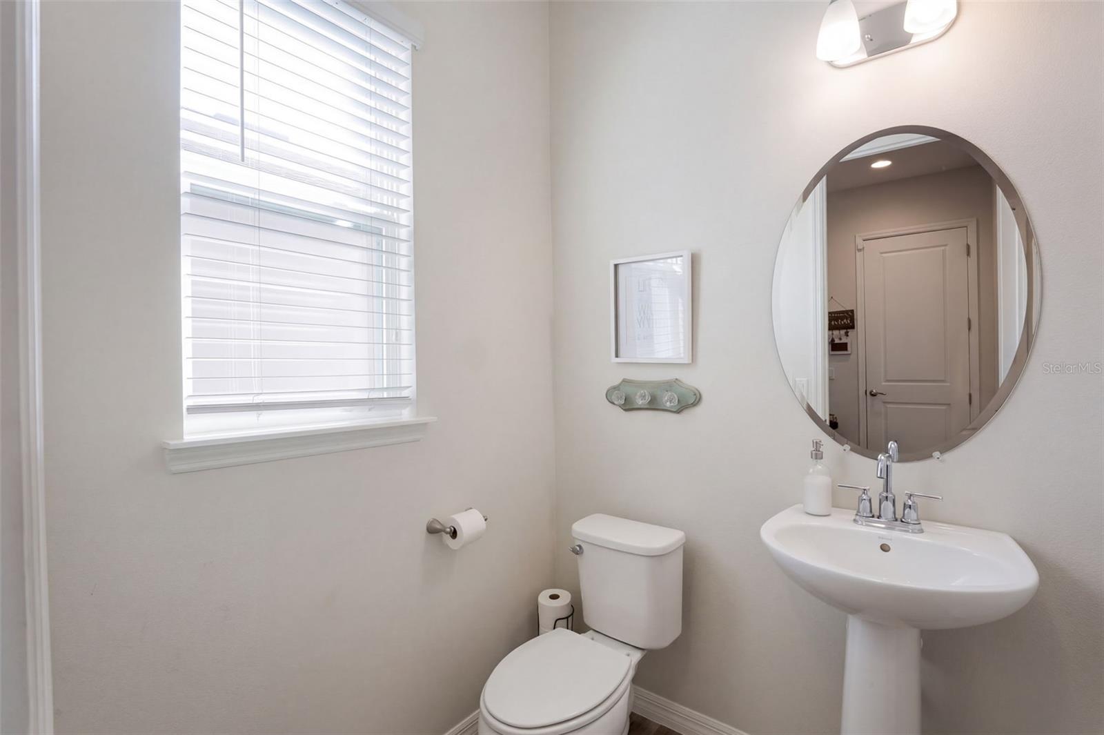 Half bath on 1st floor