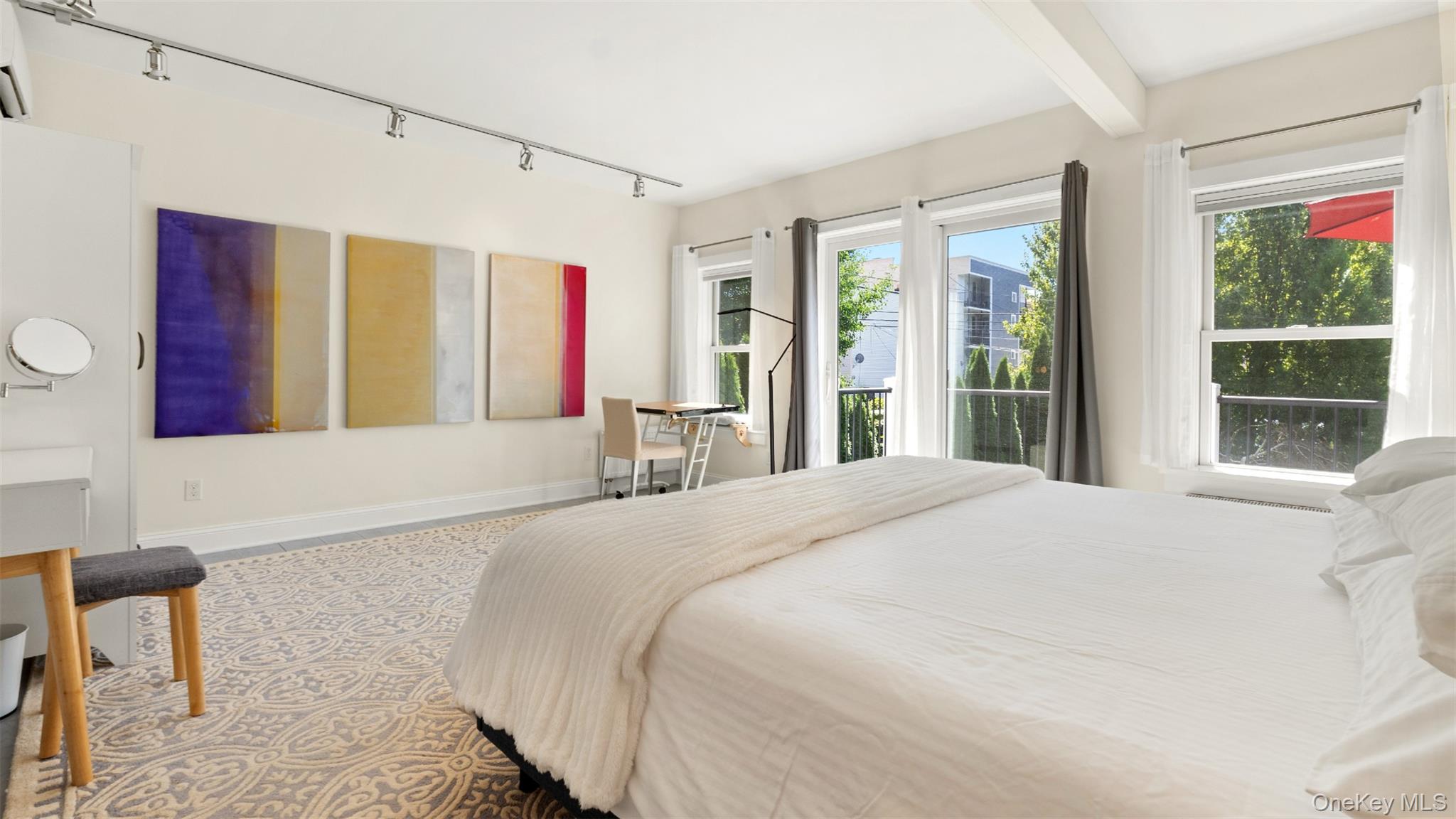 Spacious first floor bedroom.