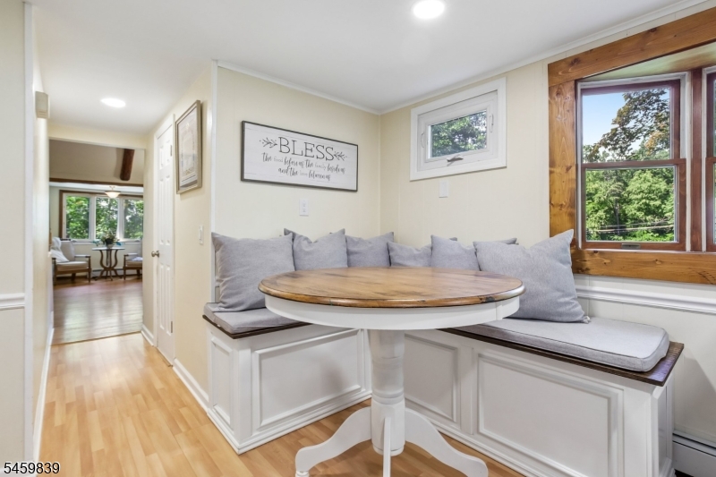 built-in eating area