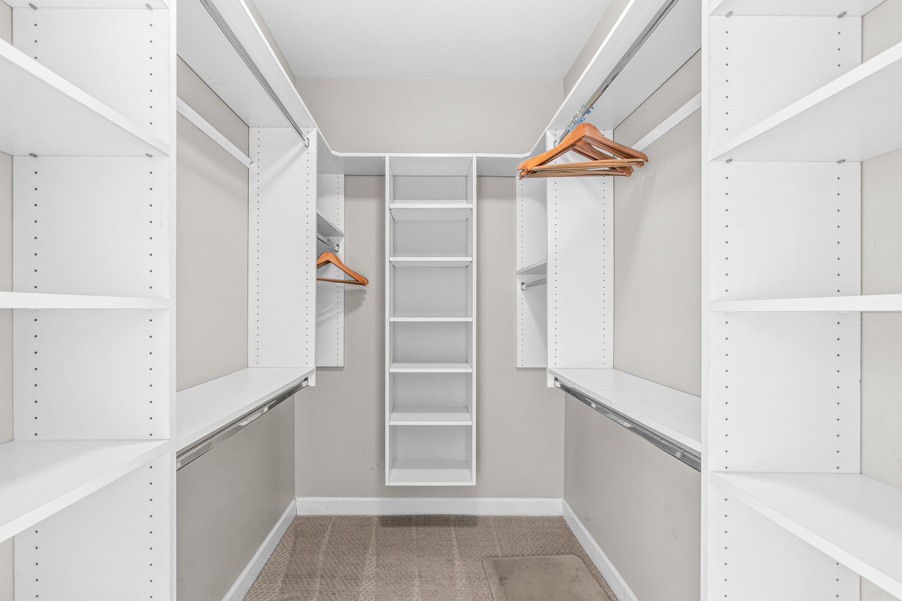 2 Primary Built In Closets