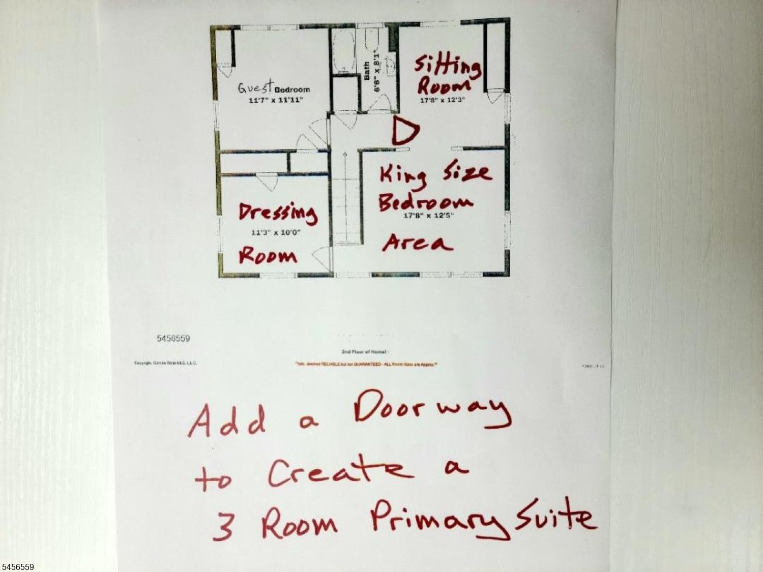 Create a 3 Room Primary Suite!
