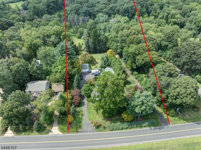 Aerial View with Property Lin