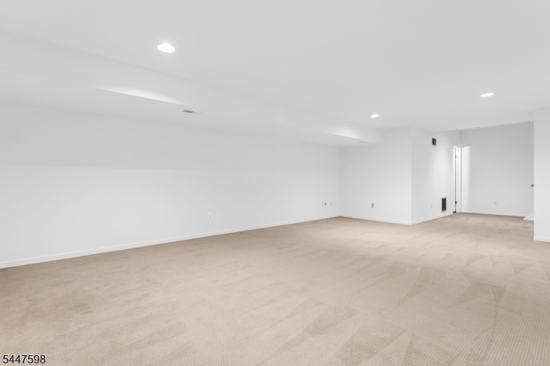 Rec room in basement