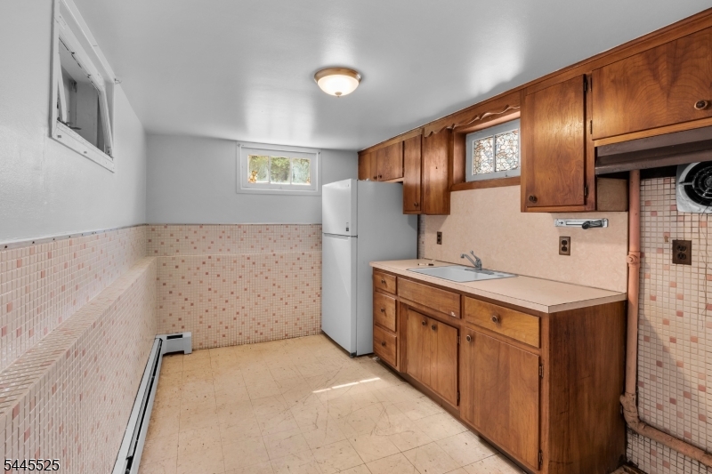 kitchen in basement