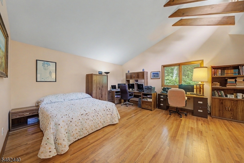 Bedroom with High Ceilings
