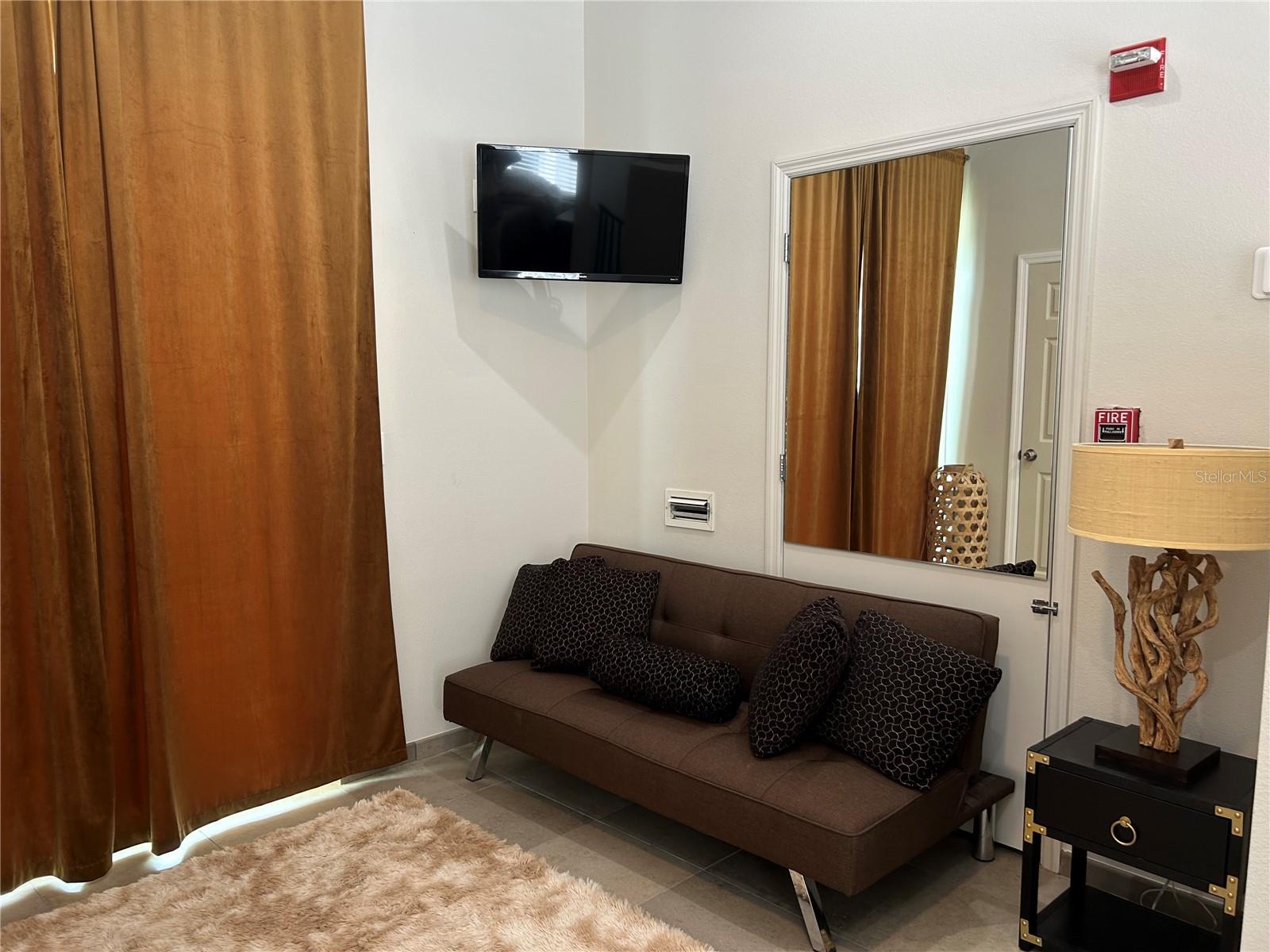 futon in 3rd guest bedroom