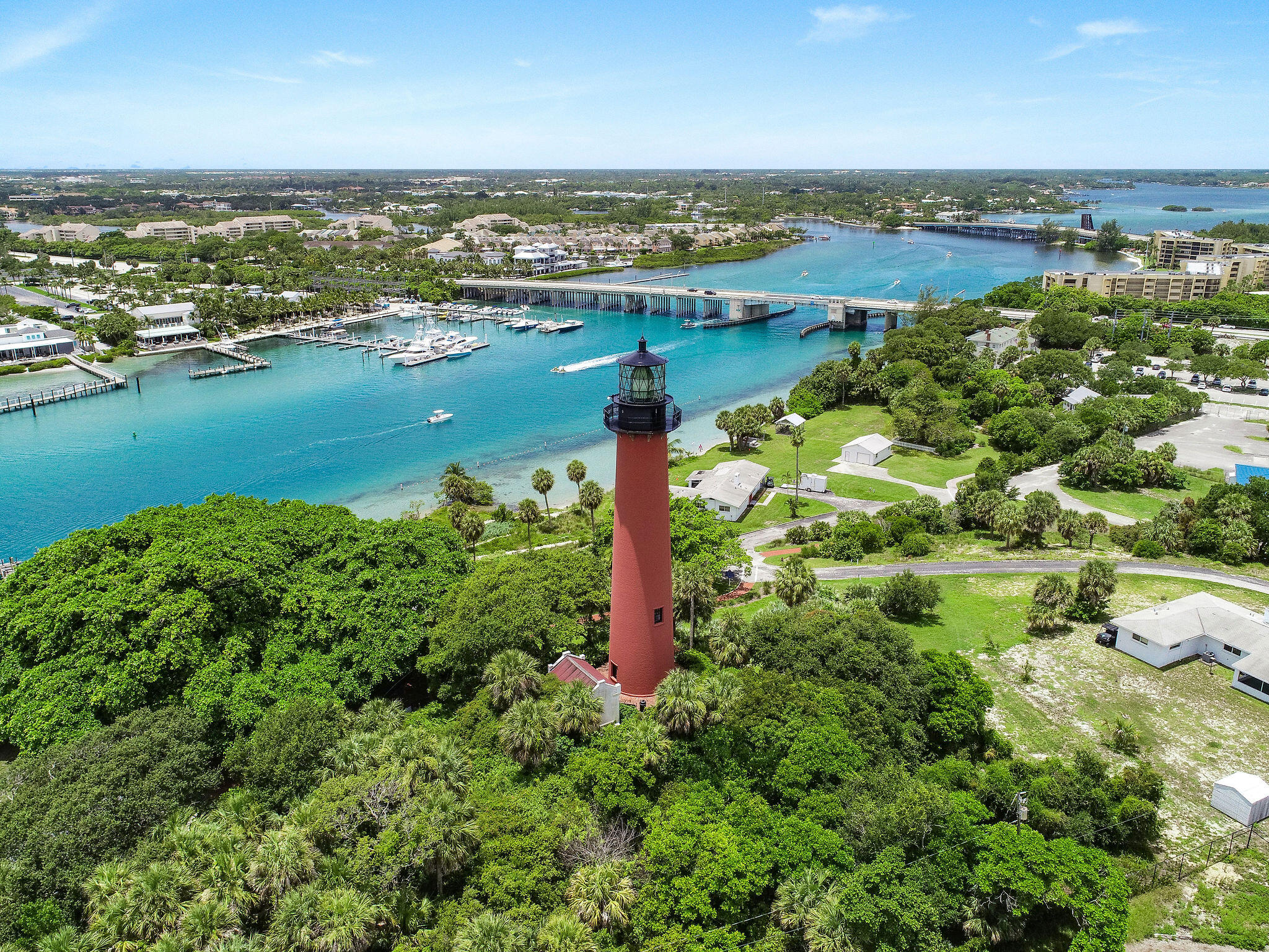 Beautiful Jupiter Lighthouse and Ocean