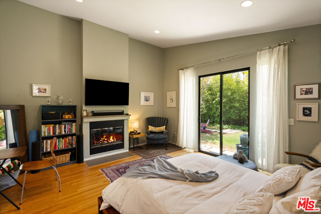 Fireplace flames are digital
