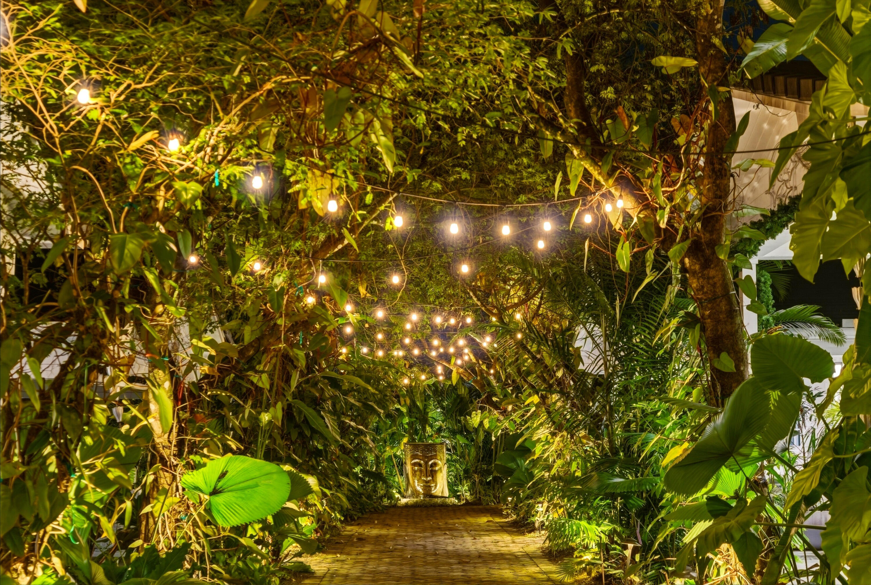BRICK PATH INBETWEEN SPA/GYM, GUESTHOUSE, AND CLUBHOUSE
