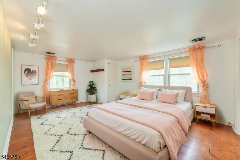 Bedroom staged