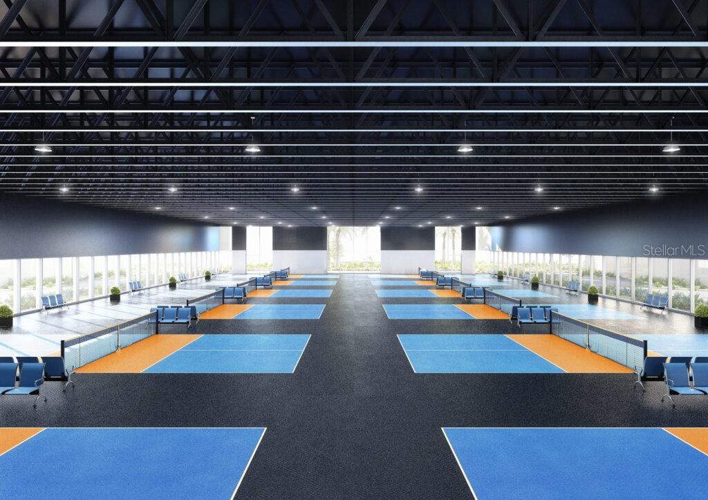 Racquet Club Indoor Tennis, Pickleball & Patel Courts Rendering