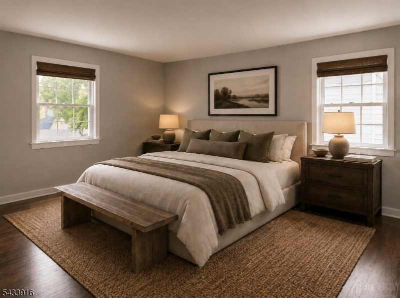 Staged Virtually Maste Bedroom