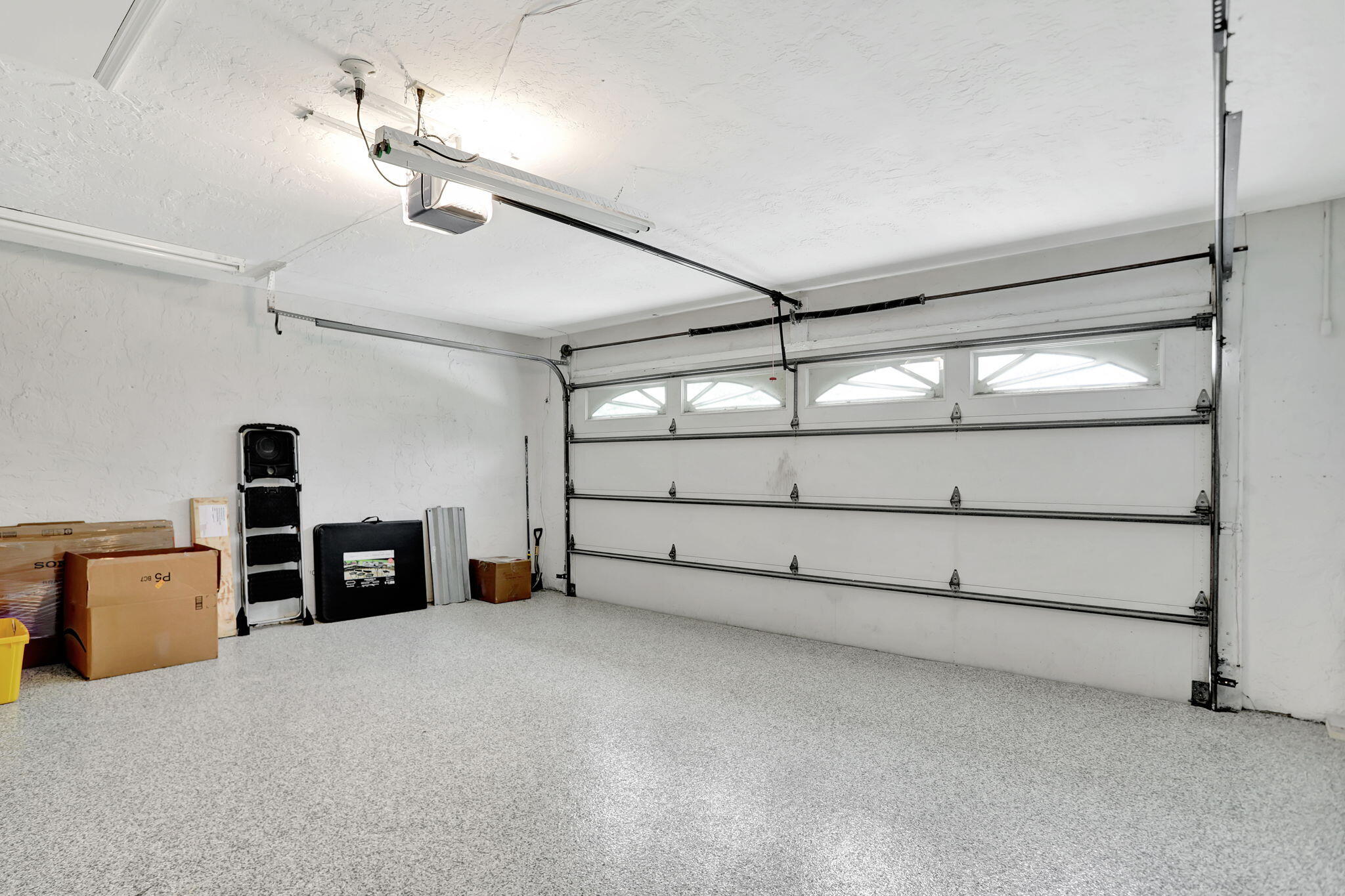 2 Car Garage with Epoxy Floor