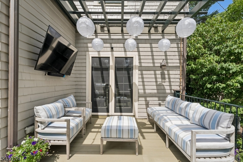 Expansive Mahogany Deck