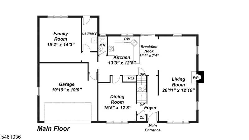 Main Floor Floorplan