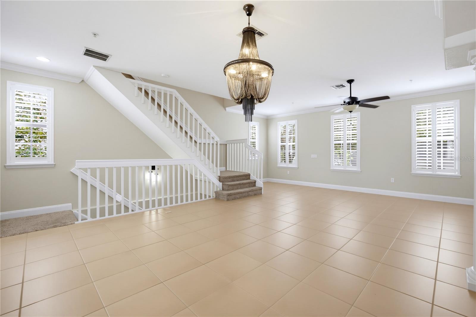 Second Level Living and Dining Room