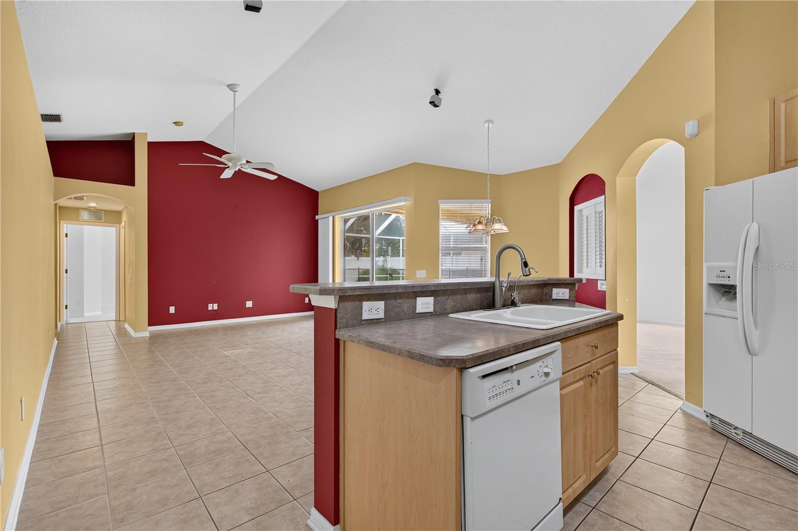 Kitchen to Family Room