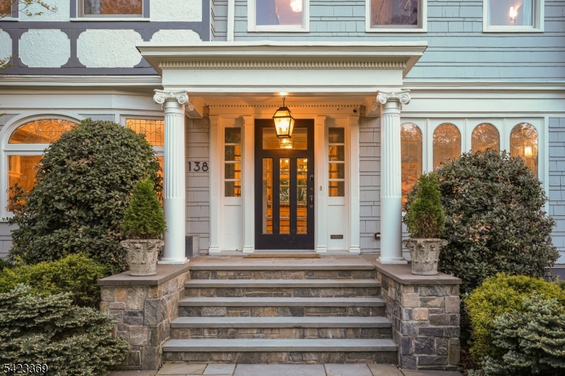 Front entrance/stone walkway
