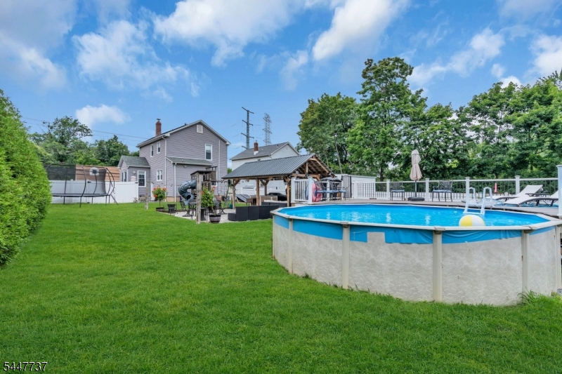 Backyard with pool