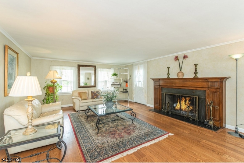 Living room w/ HUGE fireplace