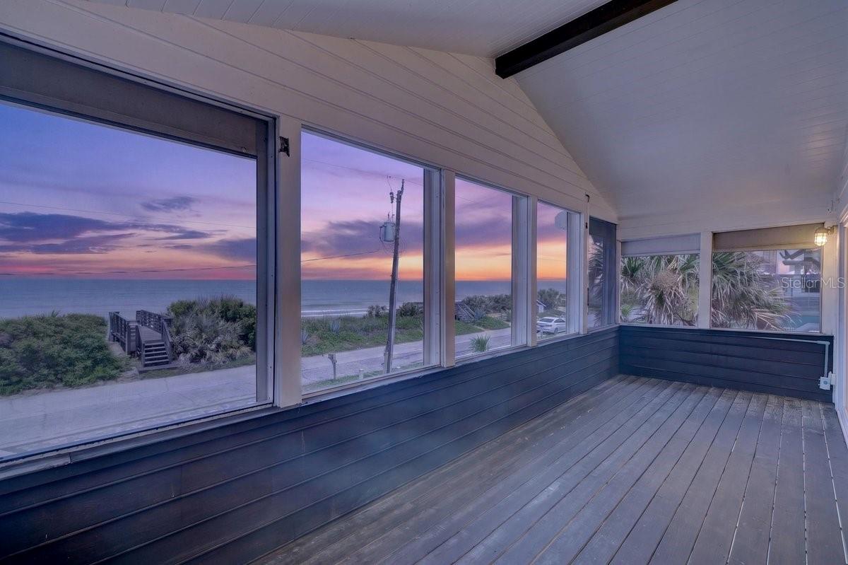 Sunset Hours on Oceanfront Balcony