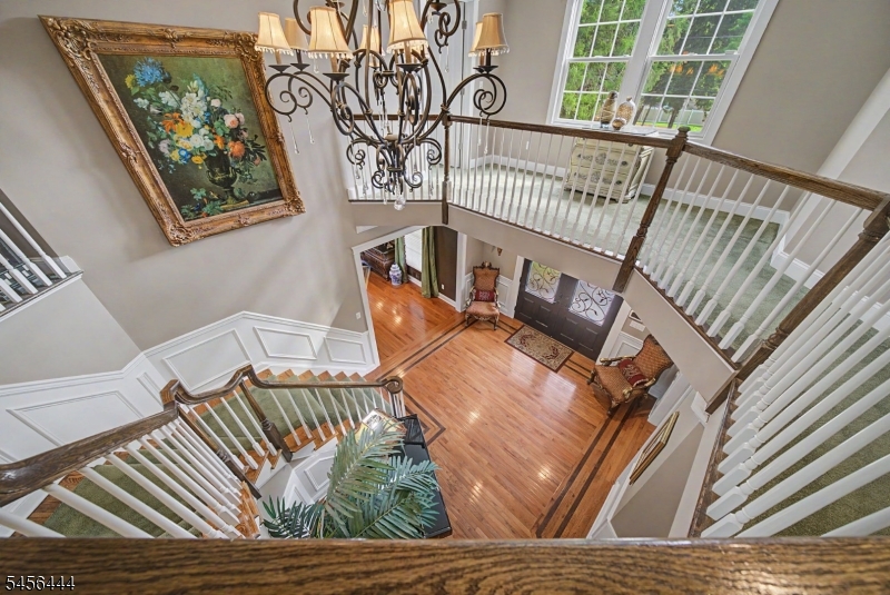 Upstairs, down to your foyer