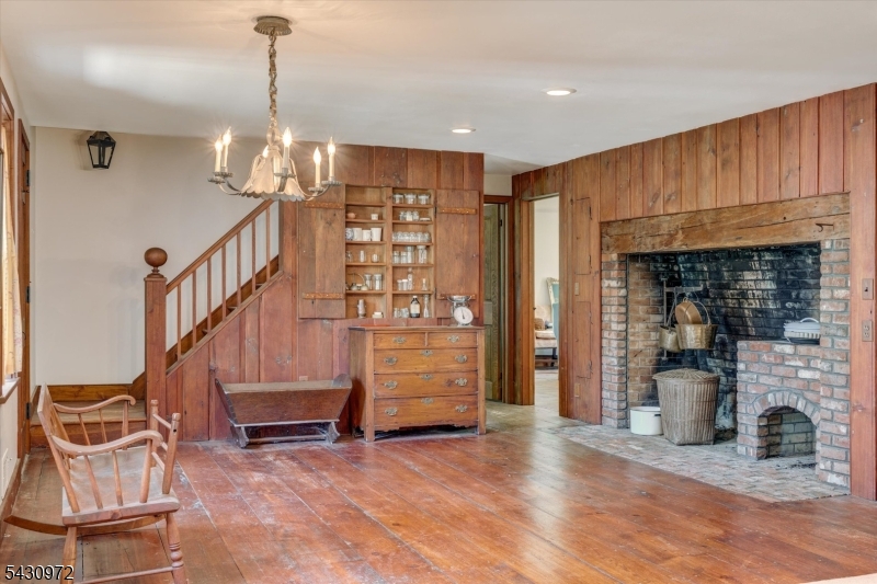 Kitchen with Fireplace