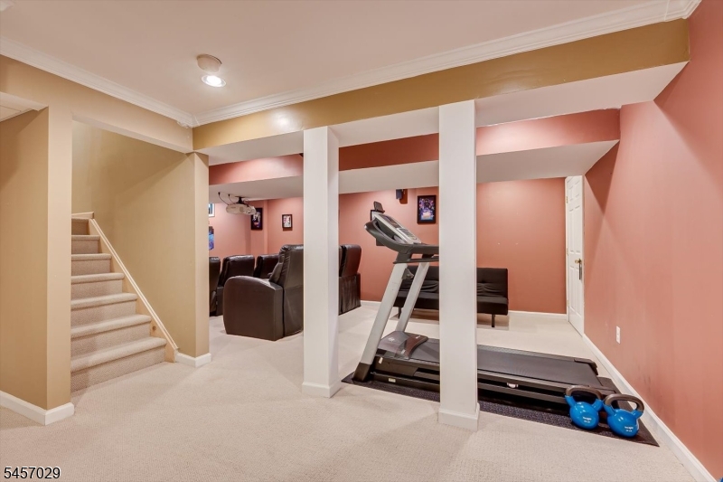 Basement exercise area