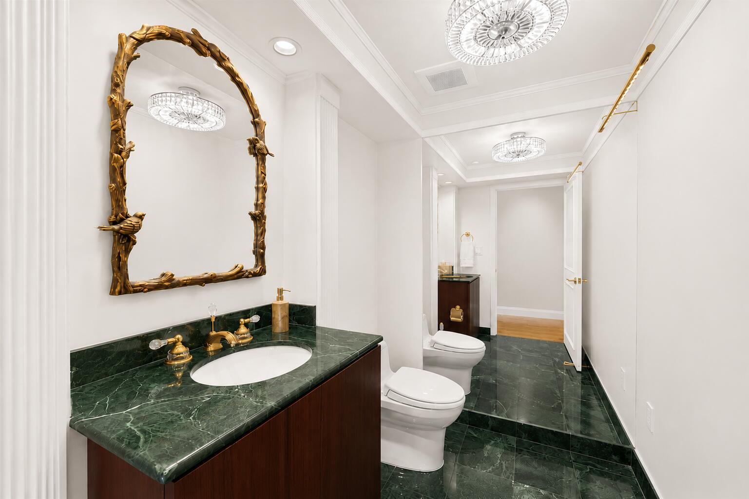 VIRTUALLY ALTERED - PAINTED WHITE - Half Bathroom