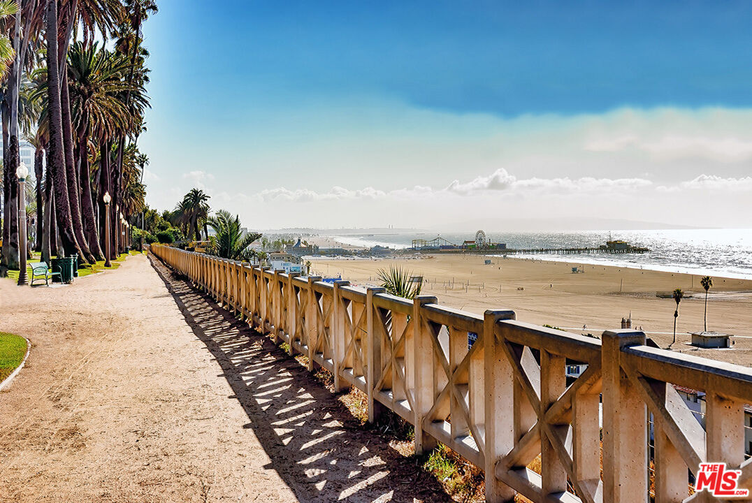 Across from Palisades Park for