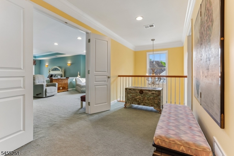 French doors open to Master