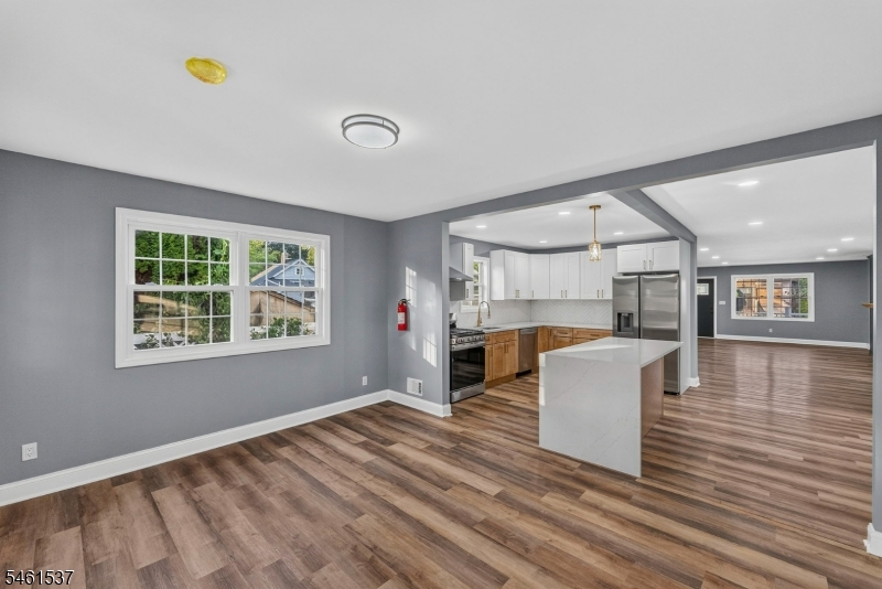 Family room into dining area