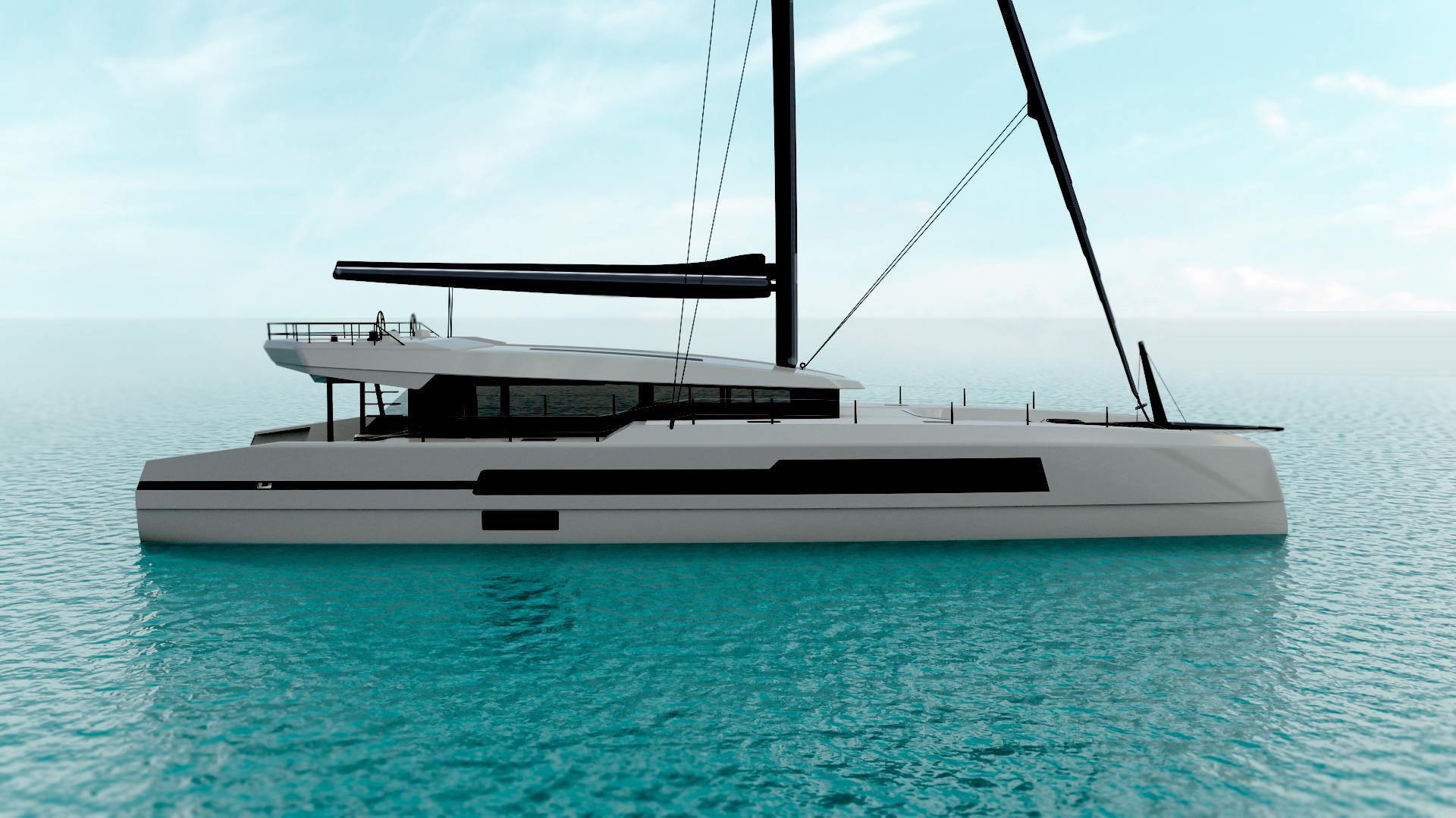 Carbon Fiber luxury Catamaran